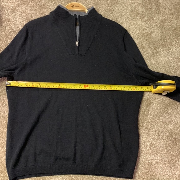 Jos A Bank black wool quarter zip - Picture 5 of 5